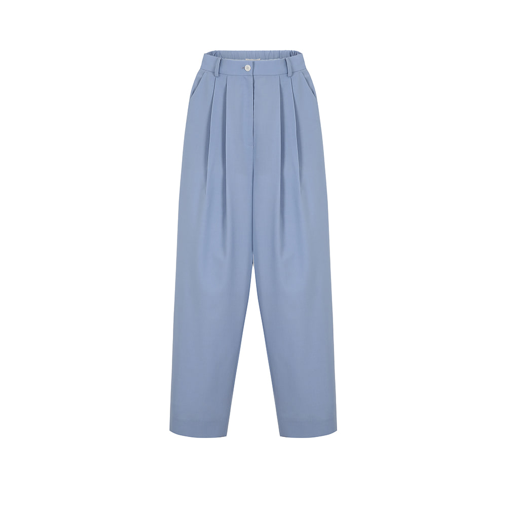 PIN-TUCK TROUSERS (BLUE)
