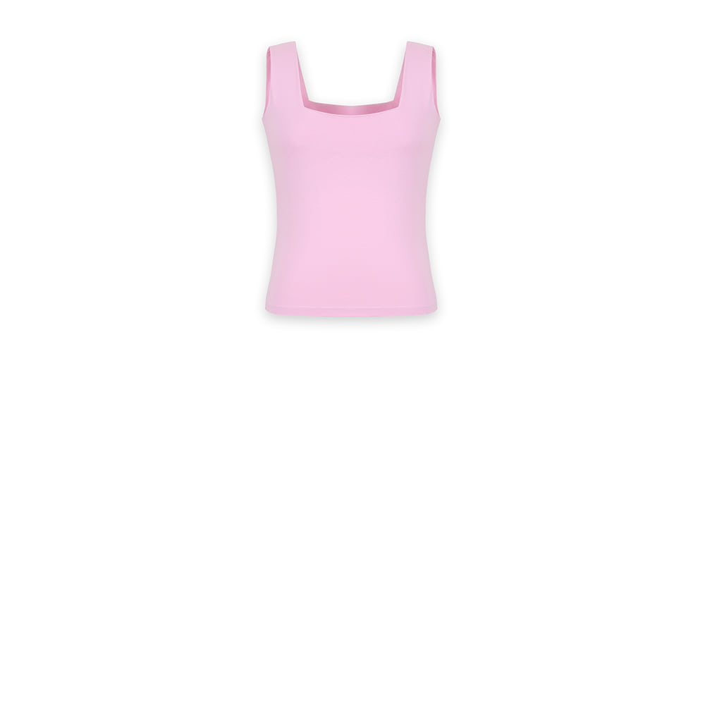 ﻿﻿﻿SQUARE SLEEVELESS TOP (PINK)
