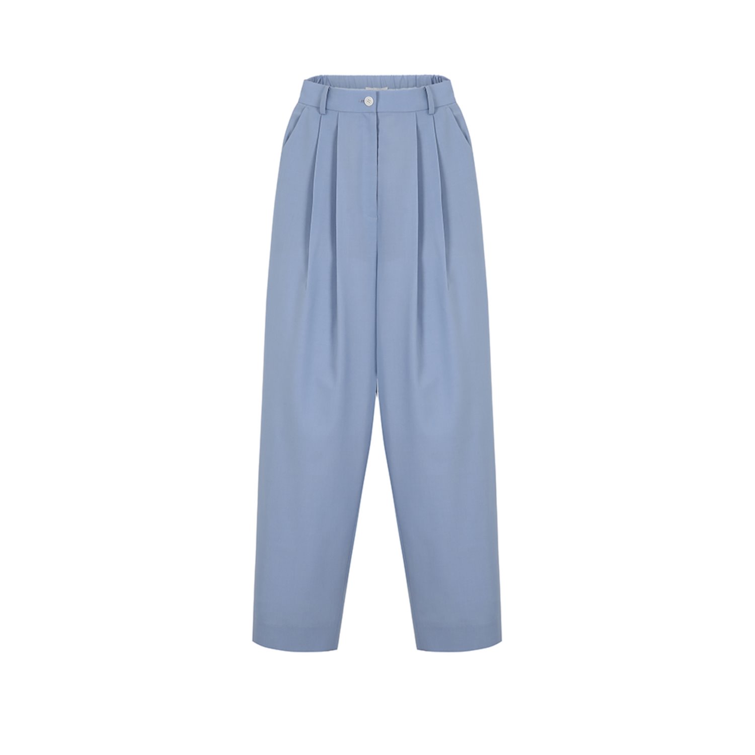 PIN-TUCK TROUSERS (BLUE)